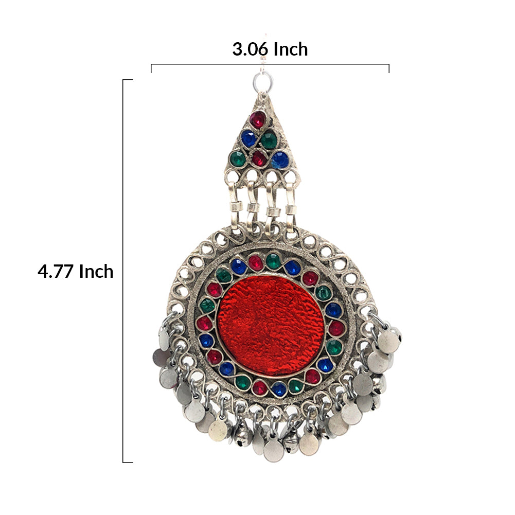 Amazon.com: Pahal Creations Traditional Oxidized Cluster Pearl Big Silver  Jhumka Earrings Peacock Indian Bollywood Tribal Jewelry for Women (Design  2): Clothing, Shoes & Jewelry